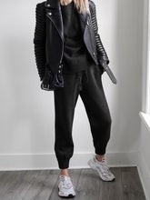 Load image into Gallery viewer, Fashion Solid Color Knitted Pullover Casual Two-piece Suit