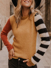 Load image into Gallery viewer, Autumn And Winter Casual Women'S Color-Blocking Sweater Coat