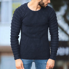 Load image into Gallery viewer, Men'S Fashion Slim Round Neck Knitted Sweater
