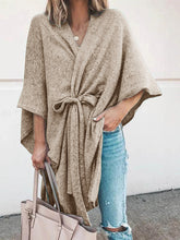 Load image into Gallery viewer, Fashion Casual Solid Color V-neck Tie Top