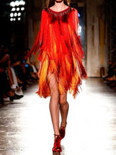 Load image into Gallery viewer, Sexy Elegant Party Fringed Mini Dress