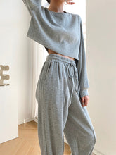 Load image into Gallery viewer, Simple Loose Long Sleeve Casual Two-piece Suit