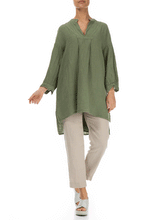 Load image into Gallery viewer, Simple Casual Loose Linen Long Sleeve Blouse