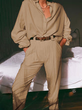 Load image into Gallery viewer, Fashion Lapel Long Sleeve Casual Two-piece Suit