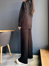 Load image into Gallery viewer, Women'S Casual Solid Color High Neck Knitted Two-Piece Suit