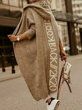Load image into Gallery viewer, Print Hooded Casual Cardigan