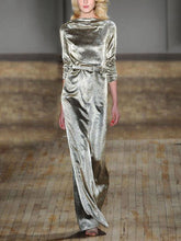 Load image into Gallery viewer, Fashion Solid Color Long Sleeve Casual Two-piece Suit