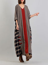 Load image into Gallery viewer, V-neck Short Sleeve Casual Dress