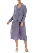 Load image into Gallery viewer, Short Crinkled Violet Tulip Button Jacket