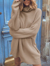 Load image into Gallery viewer, Fashion Casual Solid Color High Neck Knitted Top