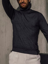 Load image into Gallery viewer, Men'S Casual Slim High Neck Long Sleeve Sweater