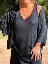 Load image into Gallery viewer, Casual Loose V-neck Long Sleeve Solid Color Two-piece Suit