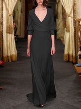 Load image into Gallery viewer, Fashion Pure Color Elegant Evening Maxi Dress