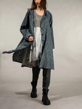 Load image into Gallery viewer, Print Casual Loose Hooded Button Jacket