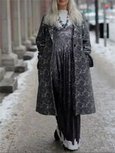 Load image into Gallery viewer, Autumn And Winter Retro Printed Women'S Overcoat