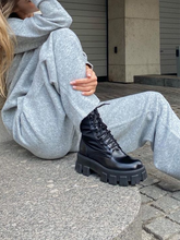 Load image into Gallery viewer, Fashion Simple Sweater Drawstring Pants Knitted Suit