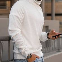 Load image into Gallery viewer, Pure Color Fashion Casual High Neck Long Sleeve Sweater