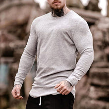 Load image into Gallery viewer, Solid Color Round Neck Casual Slim Long-Sleeved T-Shirt