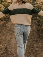 Load image into Gallery viewer, Casual Women'S Color-Blocking Round Neck Sweater