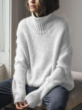 Load image into Gallery viewer, Solid Color Turtleneck Warm Sweater
