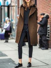 Load image into Gallery viewer, Fashion Lapel Woolen Casual Ladies Coat