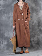 Load image into Gallery viewer, Casual Retro Loose Sweater Long Coat