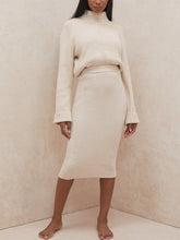 Load image into Gallery viewer, Simple Solid Color Women'S Knitted Suit Skirt