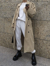 Load image into Gallery viewer, Fashion Solid Color Round Neck Long Sleeve Casual Two-piece Suit