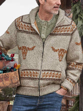 Load image into Gallery viewer, Fashion Casual Ethnic Pattern Cardigan Sweater