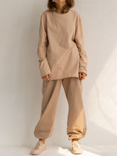 Load image into Gallery viewer, Fashion Casual Solid Color Loose Two-Piece Women'S Suit