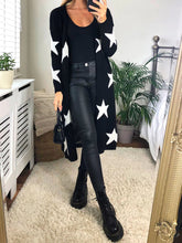 Load image into Gallery viewer, Star Print Long Cardigan