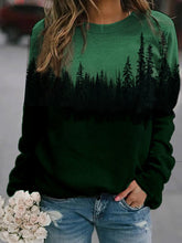 Load image into Gallery viewer, Fashion Casual Landscape Long-sleeved Printed Top