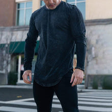 Load image into Gallery viewer, Fashion Irregular Hem Round Neck Long Sleeve T-Shirt