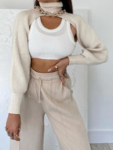 Load image into Gallery viewer, Fashion Solid Color Turtleneck Arm Warm Sweater