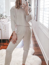 Load image into Gallery viewer, Long Sleeve Round Neck Casual Women's Suit