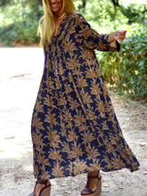 Load image into Gallery viewer, Retro Printed Ethnic Holiday Women'S Dress