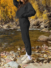 Load image into Gallery viewer, Pure Color Fashion Long Sleeve Casual Sweatsuits Set