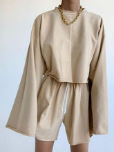 Load image into Gallery viewer, Fashion Casual Round Neck Long Sleeve Solid Color Two-piece Suit