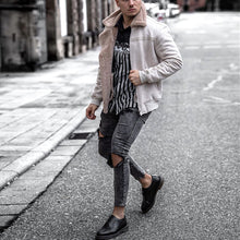 Load image into Gallery viewer, Pure Color Fashion Casual Plush Lapel Men'S Jacket