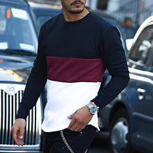 Load image into Gallery viewer, Fashion Casual Hit Color Round Neck T-Shirt