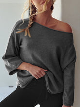 Load image into Gallery viewer, Off-shoulder Long-sleeved Solid Color Casual Suit