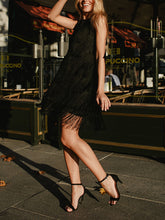 Load image into Gallery viewer, Fashion Sexy Fringed Mini Dress
