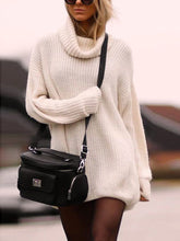 Load image into Gallery viewer, Fashion Casual Solid Color High Neck Knitted Dress