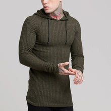 Load image into Gallery viewer, Fashion Casual Knitted Long Sleeve Hooded Pullover