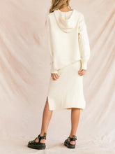 Load image into Gallery viewer, Fashion Elegant Loose Casual Long Sleeve Hooded Top Skirt Knitted Suit