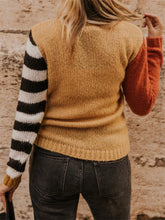 Load image into Gallery viewer, Autumn And Winter Casual Women'S Color-Blocking Sweater Coat