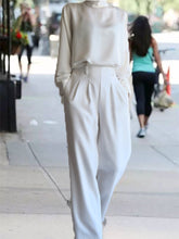 Load image into Gallery viewer, Women's Comfortable High Collar Casual Two-piece Suit