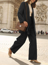 Load image into Gallery viewer, Women's Fashion Temperament Suit Solid Color Two-piece Suit