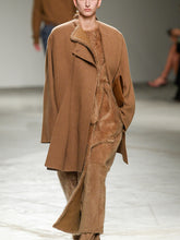 Load image into Gallery viewer, Ladies Fashion Casual Solid Color Polyester Long Jacket