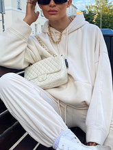 Load image into Gallery viewer, Fashion Solid Color Long Sleeve Sports Two-piece Suit